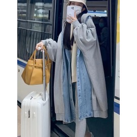 レディース 軽量デニムフーデッドジ...
