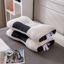 SPA-Inspired Sleeping Pillow - ソフトポリエステル、ハニカムパターン、ミディアムフィルム、ドライクリーニングのみ、リラックスピロー|ハニカムデザイン|ニットファブリック