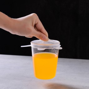 シリコンストレッチ蓋6個、再利用可能な耐久性のあるボウル用食品保存蓋、ほとんどの容器にフィットする6つの異なるサイズ、食器洗い機と冷​​蔵庫で安全に保管、キッチン用品