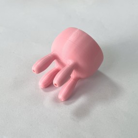 ミルクキャップボックスカバー、3Dプリントミルク蓋、ピンクミルクカートンカバー、魅力的な回転可能な牛モデルの蓋。